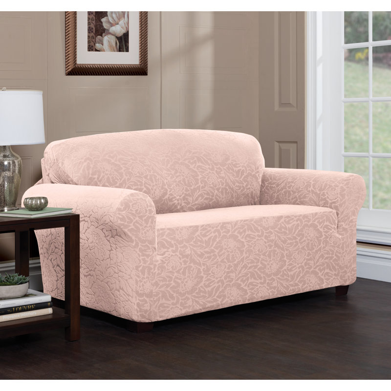 Red Barrel Studio® Box Cushion Sofa Slipcover & Reviews Wayfair